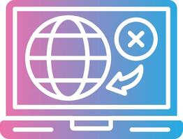 No Internet Wireframe App Design vector