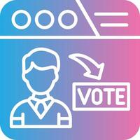 Online Voting Compact Web Symbol vector