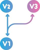 Version Control Bold App Graphic vector