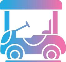 Golf Cart Coded UI Symbol vector