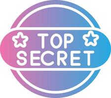Top Secret Gradient Color Form vector
