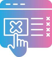 Cancel Vivid App Element vector