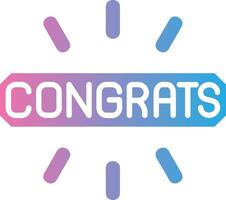Congrats Flat UI Form vector