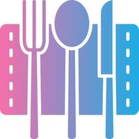 Cutlery Gradient Themed Symbol vector
