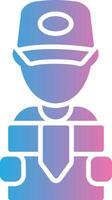 Delivery Man Web Style Graphic vector