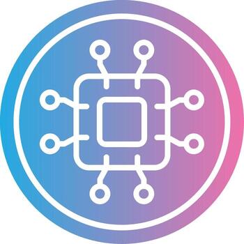 Ic Chip App-Based UI Graphic vector