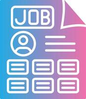 Job Minimal UI Element vector