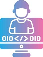 Programmer Elegant Shape Symbol vector