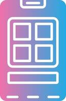 Smartphone Thin Graphic Shape vector