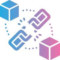 Blockchain Coded UI Symbol vector