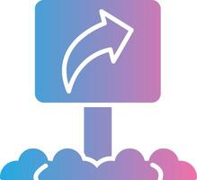One Way Minimal Graphic Visual vector