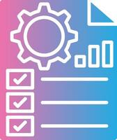 Project Management Futuristic UI Mark vector