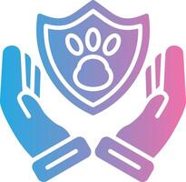Save Animals Modern Interface Badge vector