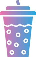 Bubble Tea Simplified Line Mark vector