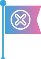 Cross Solid Fill Symbol vector