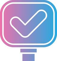 Quality Control Gradient Style Element vector