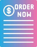 Order Now Mobile App Illustration vector