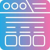 Web Browser Futuristic UI Mark vector