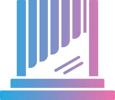 Window Shade Simplified Line Mark vector