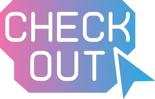 Check Out Gradient Style Element vector