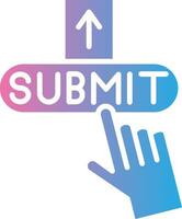 Submit Outlined Frame Object vector