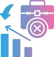 Unemployment Thin Graphic Shape vector