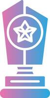 Trophy Star Cool Tone Form vector