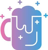 Beer Jar Neon UI Symbol vector