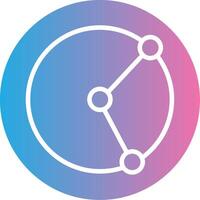 Diameter Gradient Style Element vector