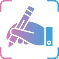 Handwriting Sharp Line Mark vector