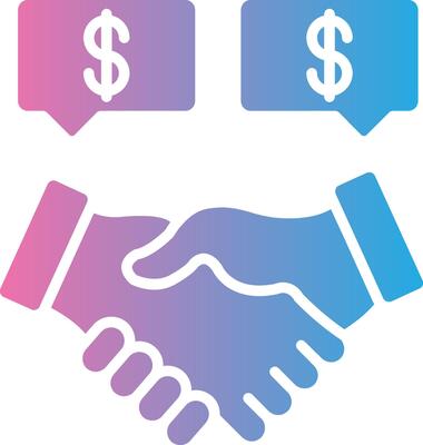 Negotiation Outlined Line Artwork
