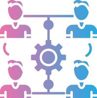 Process Shadowed Flat Design vector