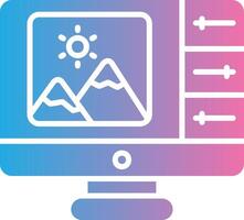Photo Editing Smooth UI Symbol vector