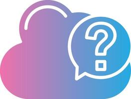 Question Gradient Color Form vector