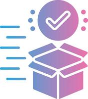 Delivery Box Detailed UI Piece vector