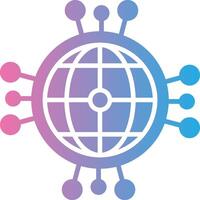 Global Network Muted Tone Element vector
