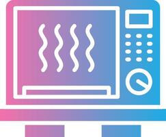 Microwave Dark Mode Symbol vector