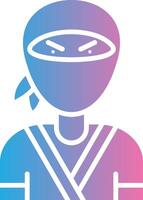 Ninja Outlined Frame Object vector