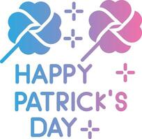 St Patricks Day Minimal UI Element vector