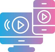 Tv Smooth UI Symbol vector