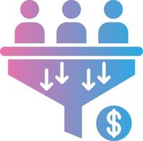 Conversion Rate Coded UI Symbol vector