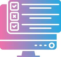 Exam Gradient Style Element vector