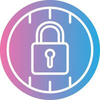 Lock 3D Rendered Symbol vector