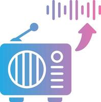 Radio Minimal Art Object vector