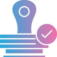 Stamp Shadowed Flat Design vector