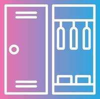 Wardrobe Sharp Line Mark vector