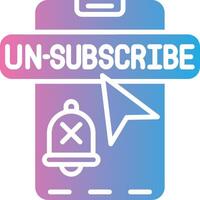 Unsubscribe Clean Frame Object vector