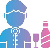 Bartender Geometric App Mark vector