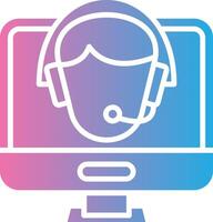 Customer Service Thin Line Element vector