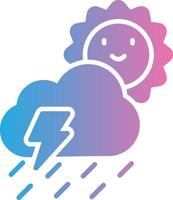 Cloudy Color Block Badge vector